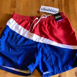 NWT chubbies , classic men’s swim trunks, size L